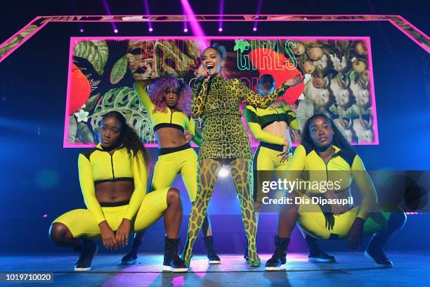 Rita Ora performs onstage during the MTV VMA Kickoff Concert presented by DirecTV Now at Terminal 5 on August 19, 2018 in New York City.