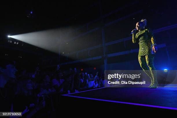 Rita Ora performs onstage during the MTV VMA Kickoff Concert presented by DirecTV Now at Terminal 5 on August 19, 2018 in New York City.