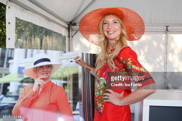 Designer Jette Joop during the Audi Ascot Race Day 2018 on August 19, 2018 in Hanover, Germany.