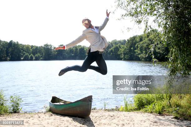 Dancer Emil Kusmirek during the Audi Ascot Race Day 2018 on August 19, 2018 in Hanover, Germany.