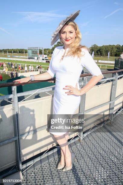 German actress Sandra Quadflieg during the Audi Ascot Race Day 2018 on August 19, 2018 in Hanover, Germany.