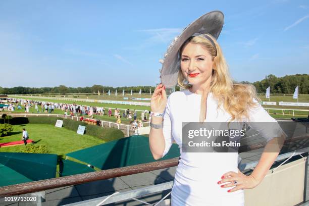 German actress Sandra Quadflieg during the Audi Ascot Race Day 2018 on August 19, 2018 in Hanover, Germany.