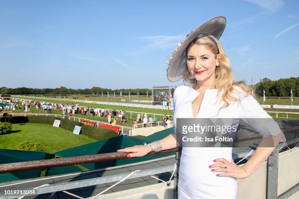 German actress Sandra Quadflieg during the Audi Ascot Race Day 2018 on August 19, 2018 in Hanover, Germany.
