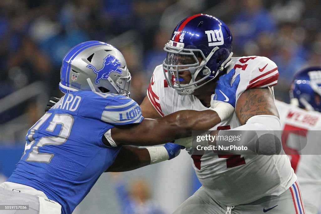 New York Giants v Detroit Lions