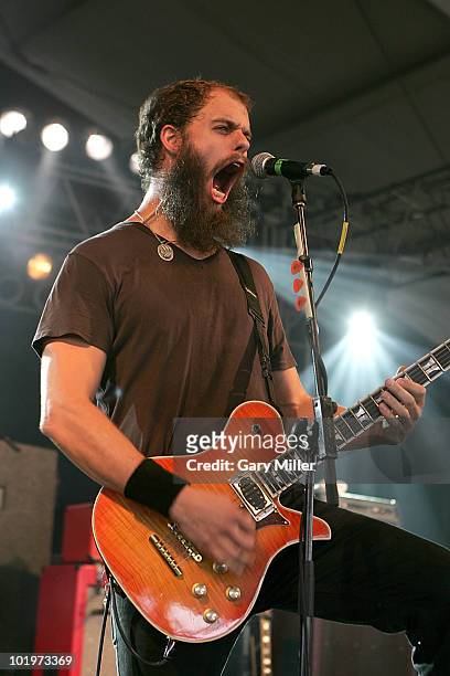 Musician John Baizley of Baroness performs in concert during day 1 of the Bonnaroo Music and Arts Festival at the Bonnaroo Festival Grounds on June...