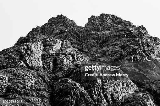 Close-up of Cuillin mountain ridge, Isle of Skye Close-up of Cuillin mountain ridge, Isle of Skye