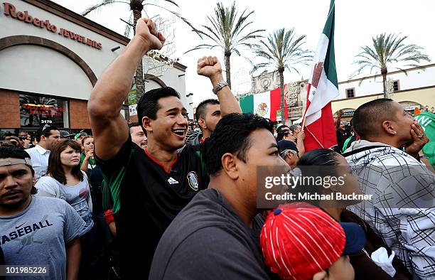 Actor Mario Lopez attends the T-Mobile World Cup Viewing Party at Plaza Mexico on June 11 at Plaza Mexico in Lynwood, CA.