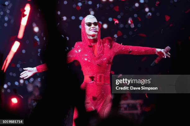 Katy Perry performs at Spark Arena on August 20, 2018 in Auckland, New Zealand.