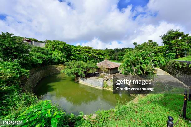 shuri castle's garden, naha, okinawa, japan - okinawa prefecture stock pictures, royalty-free photos & images