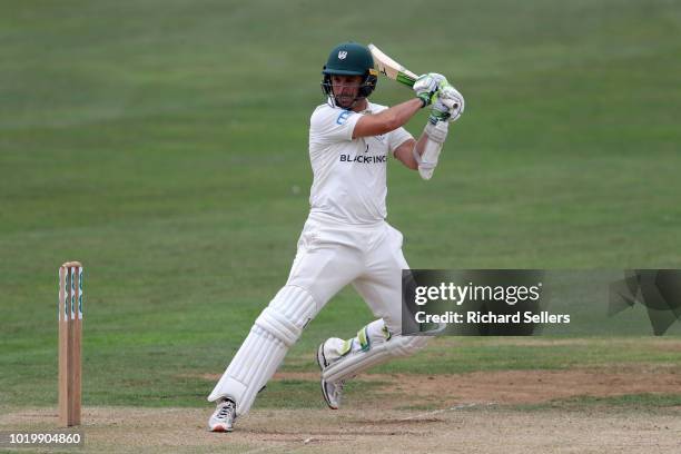 Worcestershire's Daryll Mitchell in bat during day two of the Specsavers Championship Division One match between Yorkshire and Worcestershire at...