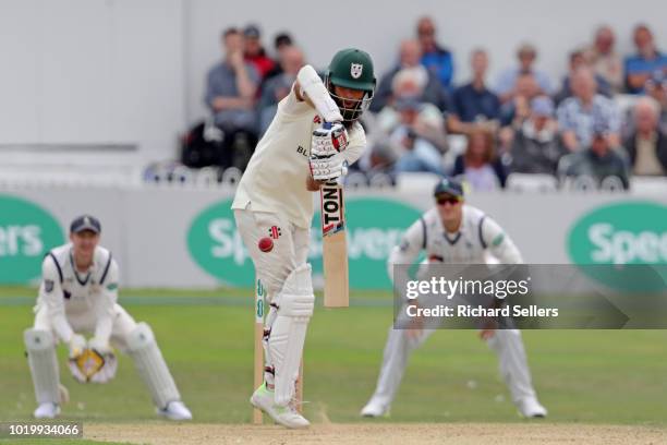 Worcestershire's Moeen Ali in bat during day two of the Specsavers Championship Division One match between Yorkshire and Worcestershire at North...