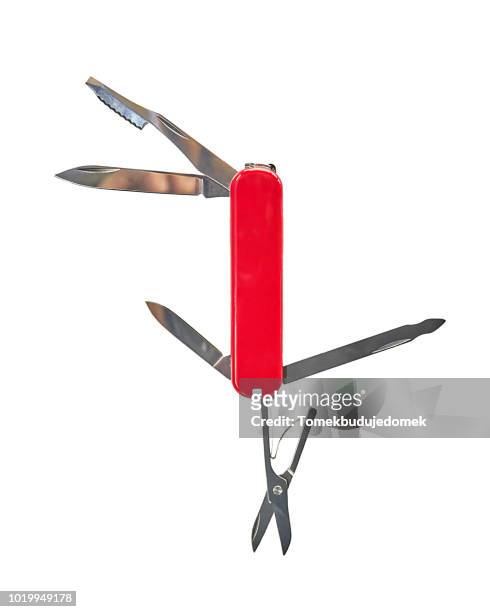 red - swiss knife stock pictures, royalty-free photos & images