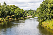 Bute park and Taff river, Cardiff, Wales, UK