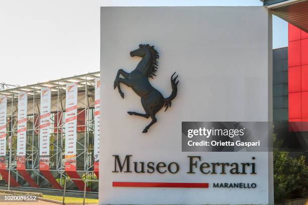 maranello, ferrari museum (emilia-romagna, italy) - ferrari museum stock pictures, royalty-free photos & images