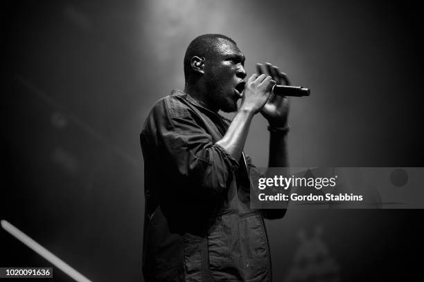 Stormzy performs live at Lowlands festival 2018 on August 18, 2018 in Biddinghuizen, Netherlands.