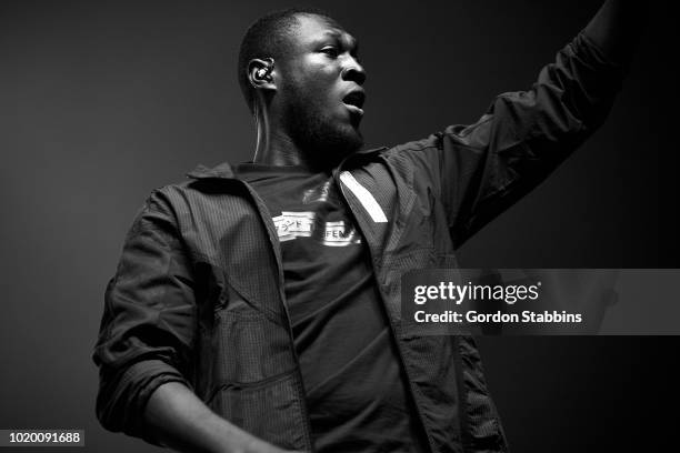 Stormzy performs live at Lowlands festival 2018 on August 18, 2018 in Biddinghuizen, Netherlands.