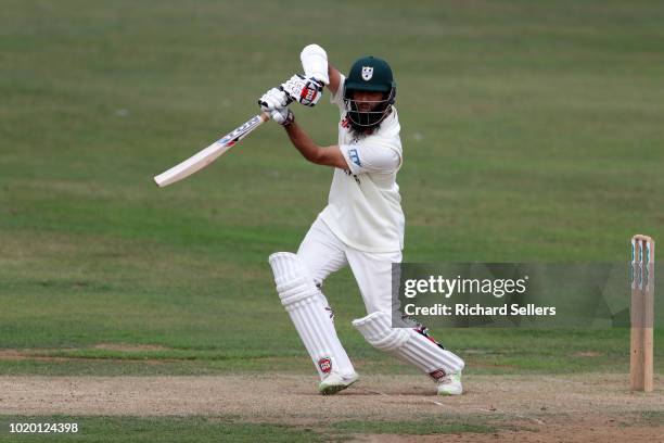 Worcestershire's Moeen Ali in bat during day two of the Specsavers Championship Division One match between Yorkshire and Worcestershire at North...