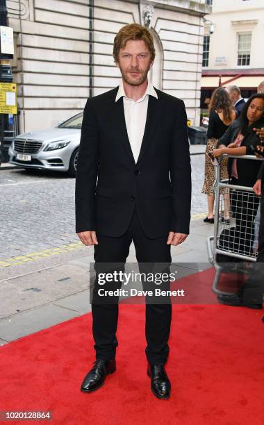 Samuel Hazeldine attends a special screening of "The Innocents" at The Curzon Mayfair on August 20, 2018 in London, England.