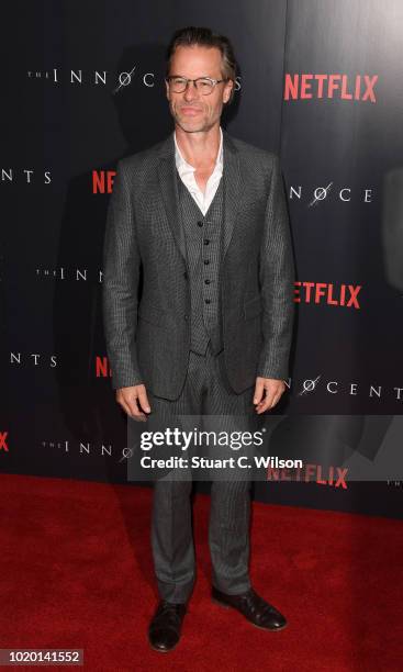 Guy Pearce attends a special screening of the Netflix show "The Innocents" at the Curzon Mayfair on August 20, 2018 in London, England.