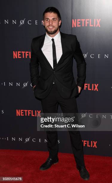 Jack Parr attends a special screening of the Netflix show "The Innocents" at the Curzon Mayfair on August 20, 2018 in London, England.