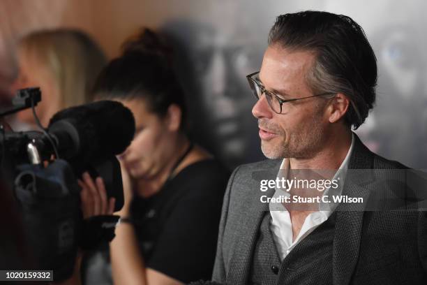 Guy Pearce attends a special screening of the Netflix show "The Innocents" at the Curzon Mayfair on August 20, 2018 in London, England.