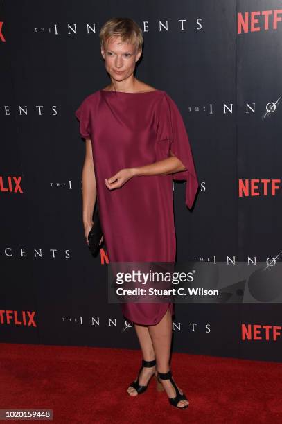Lise Risom Olsen attends a special screening of the Netflix show "The Innocents" at the Curzon Mayfair on August 20, 2018 in London, England.