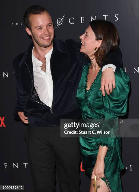 Arthur Hughes and Abigail Hardingham attend a special screening of the Netflix show "The Innocents" at the Curzon Mayfair on August 20, 2018 in...