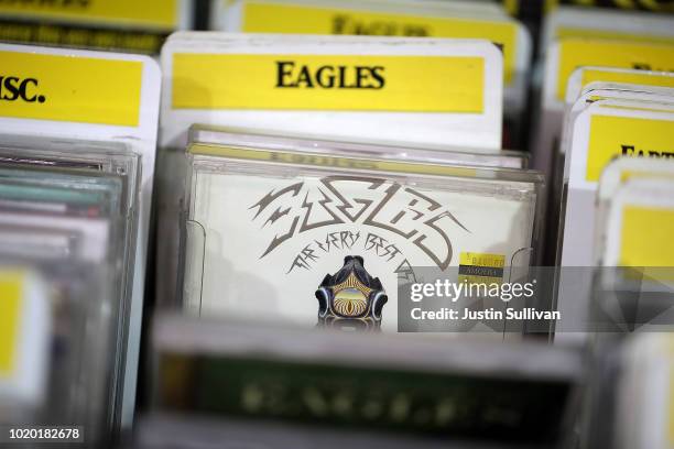 Version of The Eagles album "Their Greatest Hits 1971-1975" is displayed at Amoeba Music on August 20, 2018 in San Francisco, California. The Eagles...