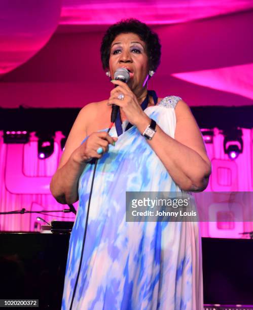 Aretha Franklin attends The Blacks Annual Gala at Fontainebleau Miami Beach on October 25, 2014 in Miami Beach, Florida. The Queen of Soul Aretha...