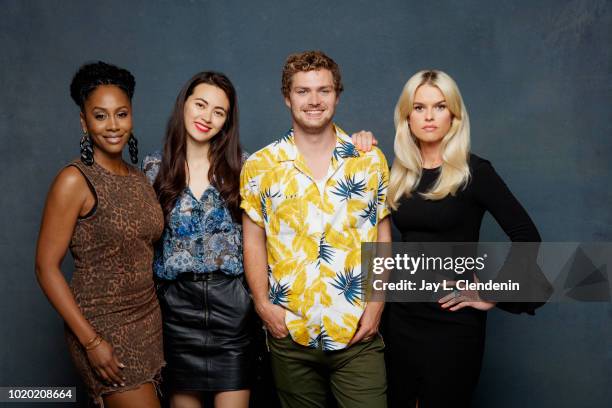 Actors Simone Missick, Jessica Henwick, Finn Jones and Alice Eve from 'Iron Fist' is photographed for Los Angeles Times on July 20, 2018 in San...