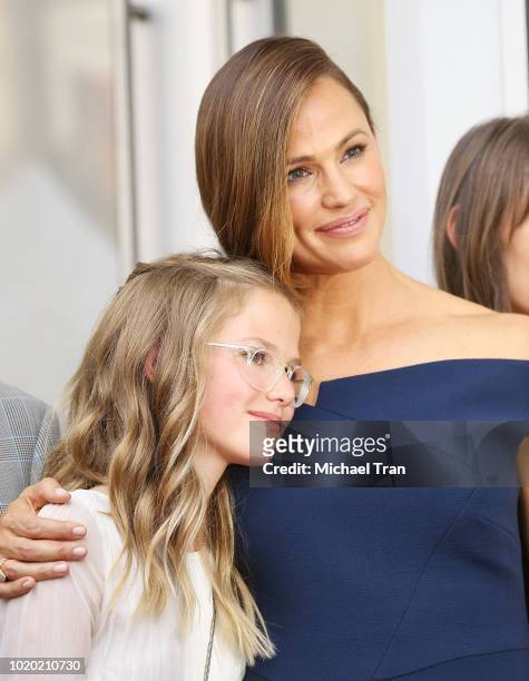 Jennifer Garner and her daughter, Violet Affleck attend the ceremony honoring Jennifer Garner with a Star on The Hollywood Walk of Fame held on...