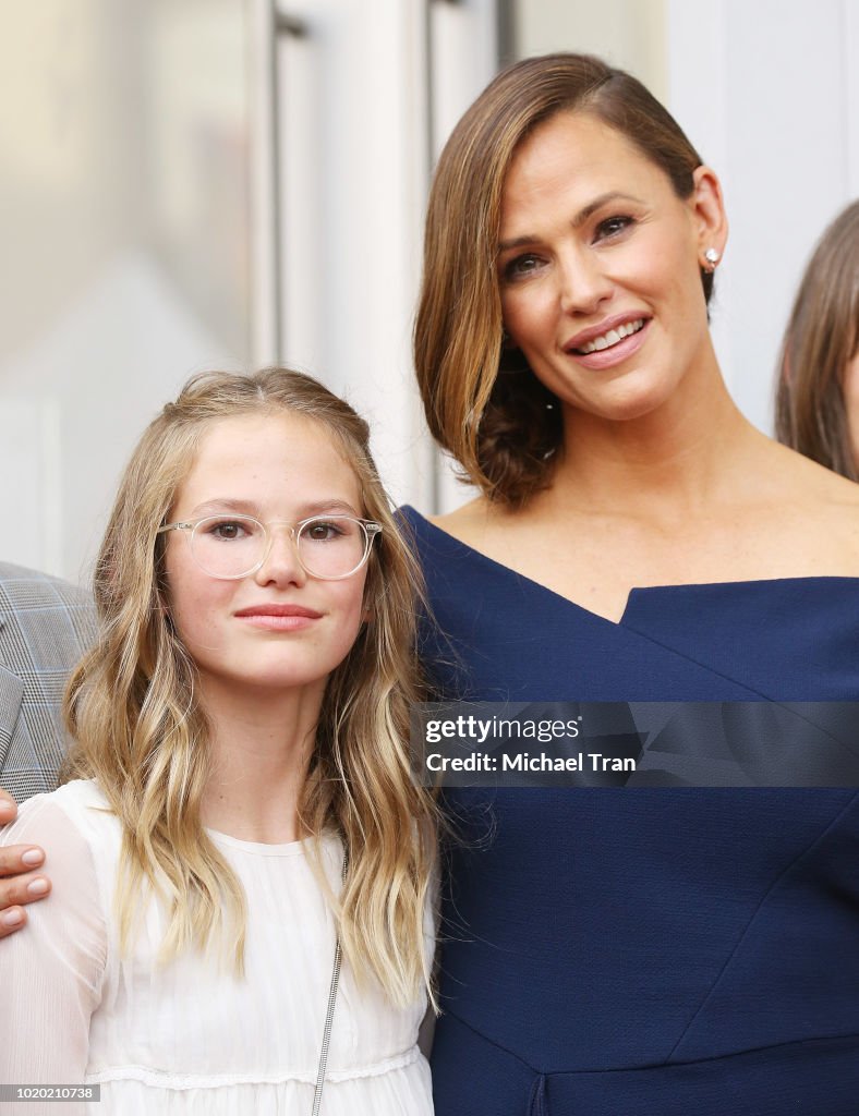 Jennifer Garner Honored With Star On The Hollywood Walk Of Fame