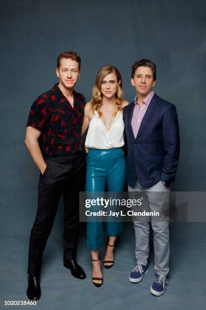 Actors Josh Dallas, Melissa Roxburgh and creator Jeff Rake from 'Manifest' are photographed for Los Angeles Times on July 21, 2018 in San Diego,...