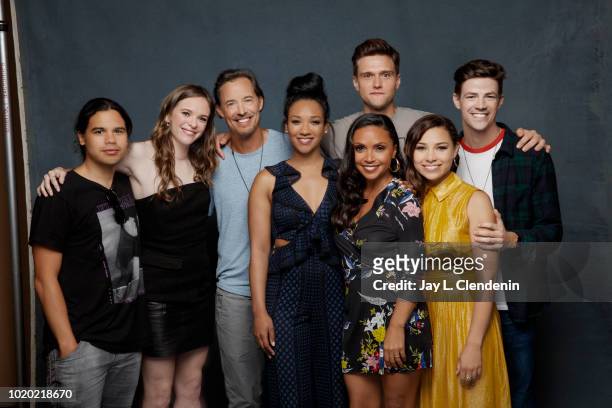 Actors Carlos Valdes, Danielle Panabaker, Tom Cavanagh, Candice Patton, Danielle Nicolet, Hartley Sawyer, Jessica Parker Kennedy and Grant Gustin...