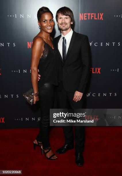 Verona Joseph and Farren Blackburn attend a special screening of the Netflix show "The Innocents" at The Curzon Mayfair on August 20, 2018 in London,...