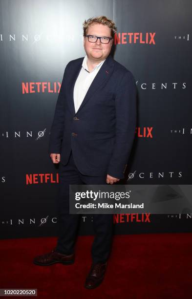 Chris Croucher attends a special screening of the Netflix show "The Innocents" at The Curzon Mayfair on August 20, 2018 in London, England.