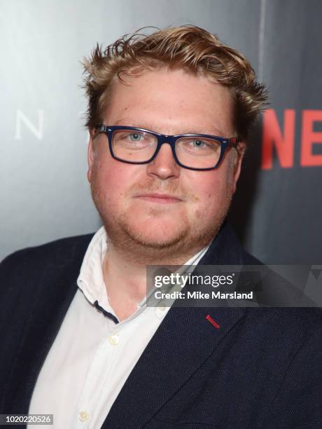 Chris Croucher attends a special screening of the Netflix show "The Innocents" at The Curzon Mayfair on August 20, 2018 in London, England.