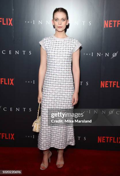 Sorcha Groundsell attends a special screening of the Netflix show "The Innocents" at The Curzon Mayfair on August 20, 2018 in London, England.