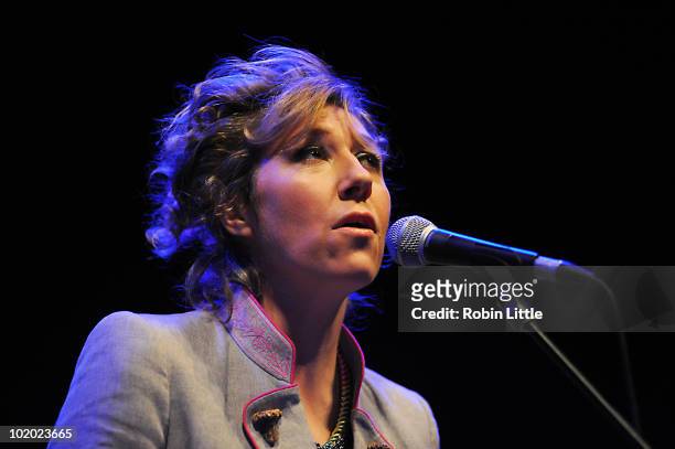 Martha Wainwright performs on stage in a Celebration Of Kate McGarrigle as part of Richard Thompson's Meltdown at the Royal Festival Hall on June 12,...
