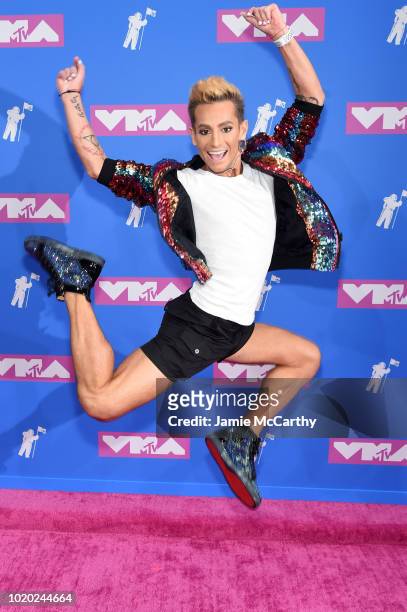 Frankie Grande attends the 2018 MTV Video Music Awards at Radio City Music Hall on August 20, 2018 in New York City.