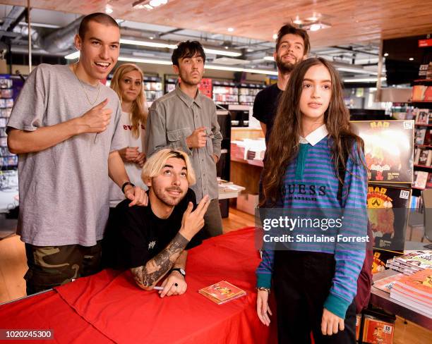 Ewan Merrett and Callum Merrett of Bad Sounds perform live and sign copies of their debut album 'Get Better' during an instore session at Fopp...