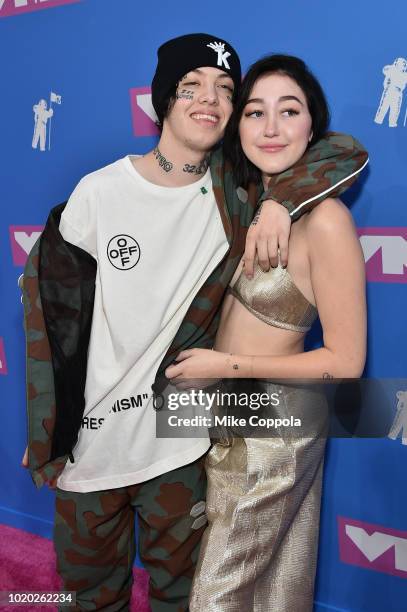 Lil Xan and Noah Cyrus attend the 2018 MTV Video Music Awards at Radio City Music Hall on August 20, 2018 in New York City.