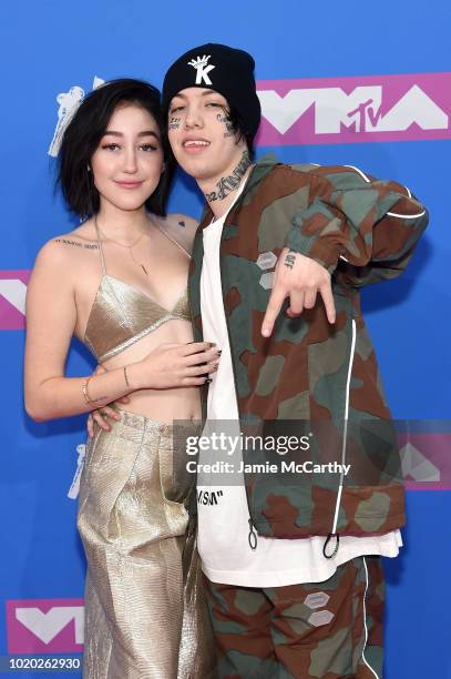 Noah Cyrus and Lil Xan attend the 2018 MTV Video Music Awards at Radio City Music Hall on August 20, 2018 in New York City.