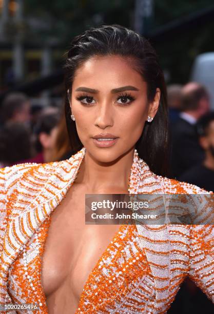 Shay Mitchell attends the 2018 MTV Video Music Awards at Radio City Music Hall on August 20, 2018 in New York City.