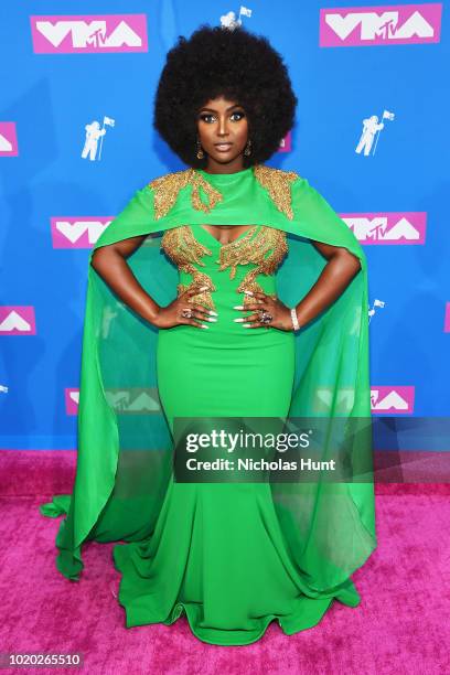 Amara La Negra attends the 2018 MTV Video Music Awards at Radio City Music Hall on August 20, 2018 in New York City.