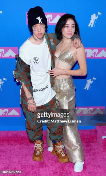 Lil Xan and Noah Cyrus attend the 2018 MTV Video Music Awards at Radio City Music Hall on August 20, 2018 in New York City.
