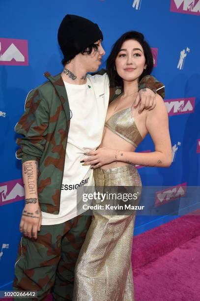 Lil Xan and Noah Cyrus attend the 2018 MTV Video Music Awards at Radio City Music Hall on August 20, 2018 in New York City.