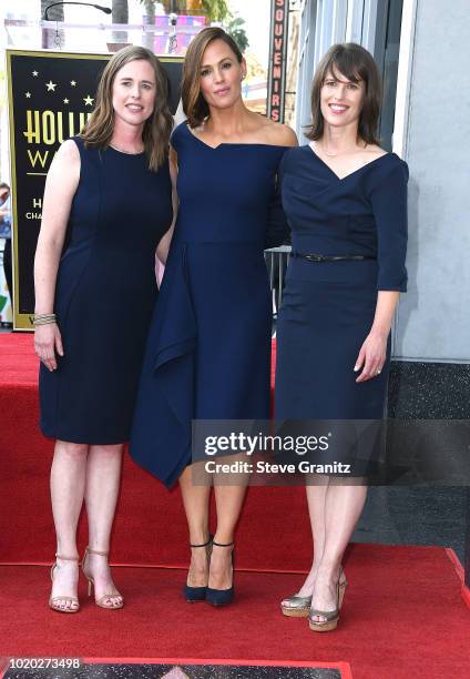 Susannah Kay Garner Carpenter, Jennifer Garner, and Melissa Garner Wylie Honored With Star On The Hollywood Walk Of Fame on August 20, 2018 in...