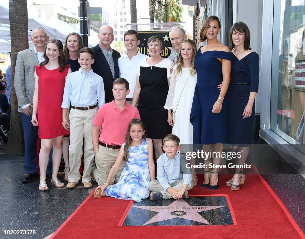 Jennifer Garner and family Honored With Star On The Hollywood Walk Of Fame on August 20, 2018 in Hollywood, California.