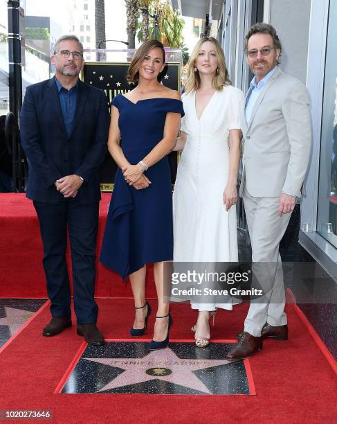 Steve Carell, Jennifer Garner, Judy Greer, and Bryan CranstonHonored With Star On The Hollywood Walk Of Fame on August 20, 2018 in Hollywood,...